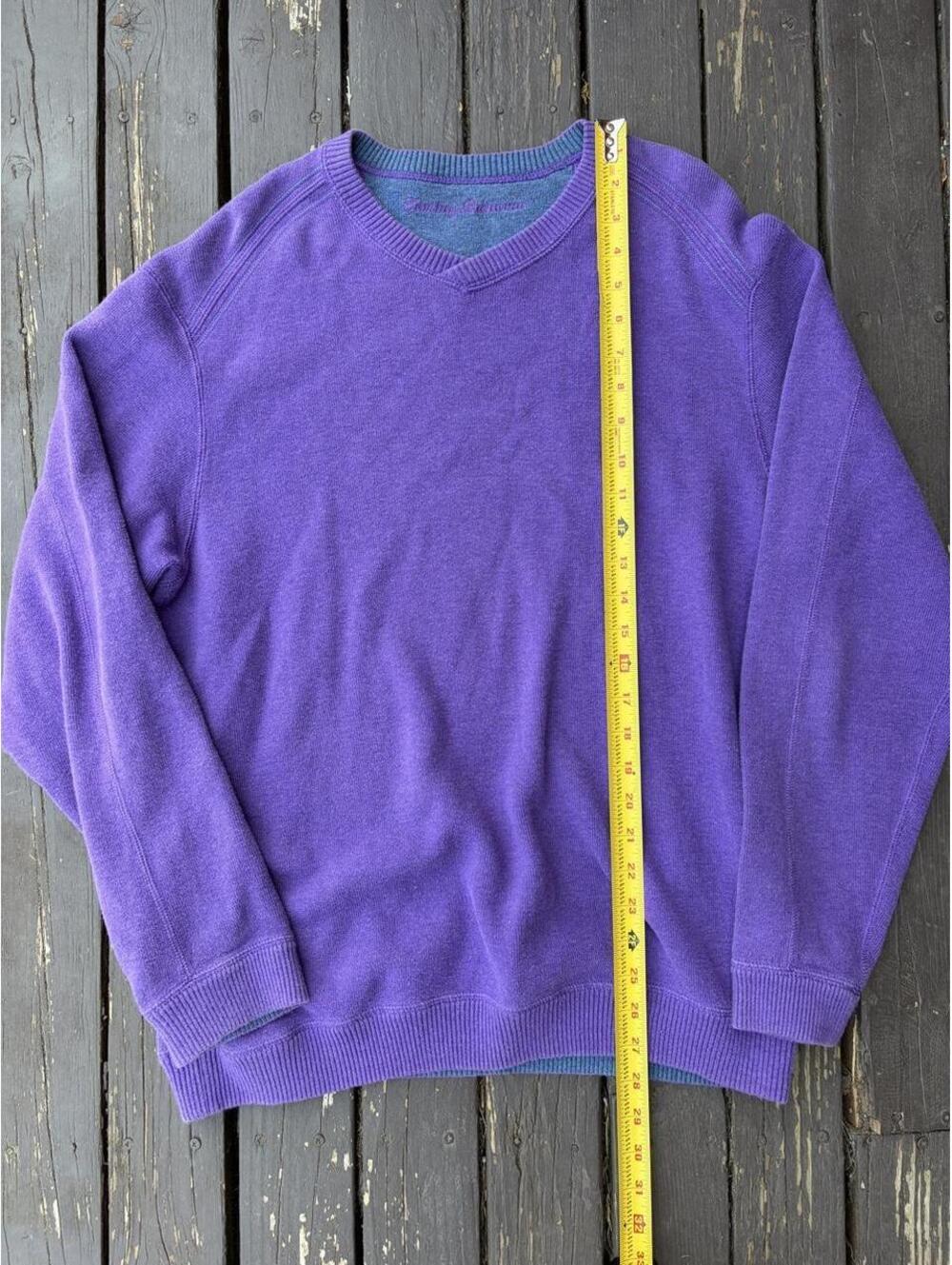 Tommy Bahama Purple V-neck Sweater